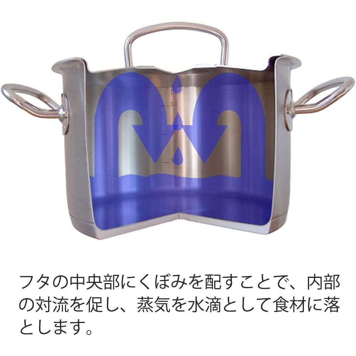 Fissler (フィスラー) 両手鍋 20cm オリジナル プロフィ コレクション マルチスター ガス火/IH対応 ドイツ製 【日本正規販売品】 084-108-20-000 シルバー