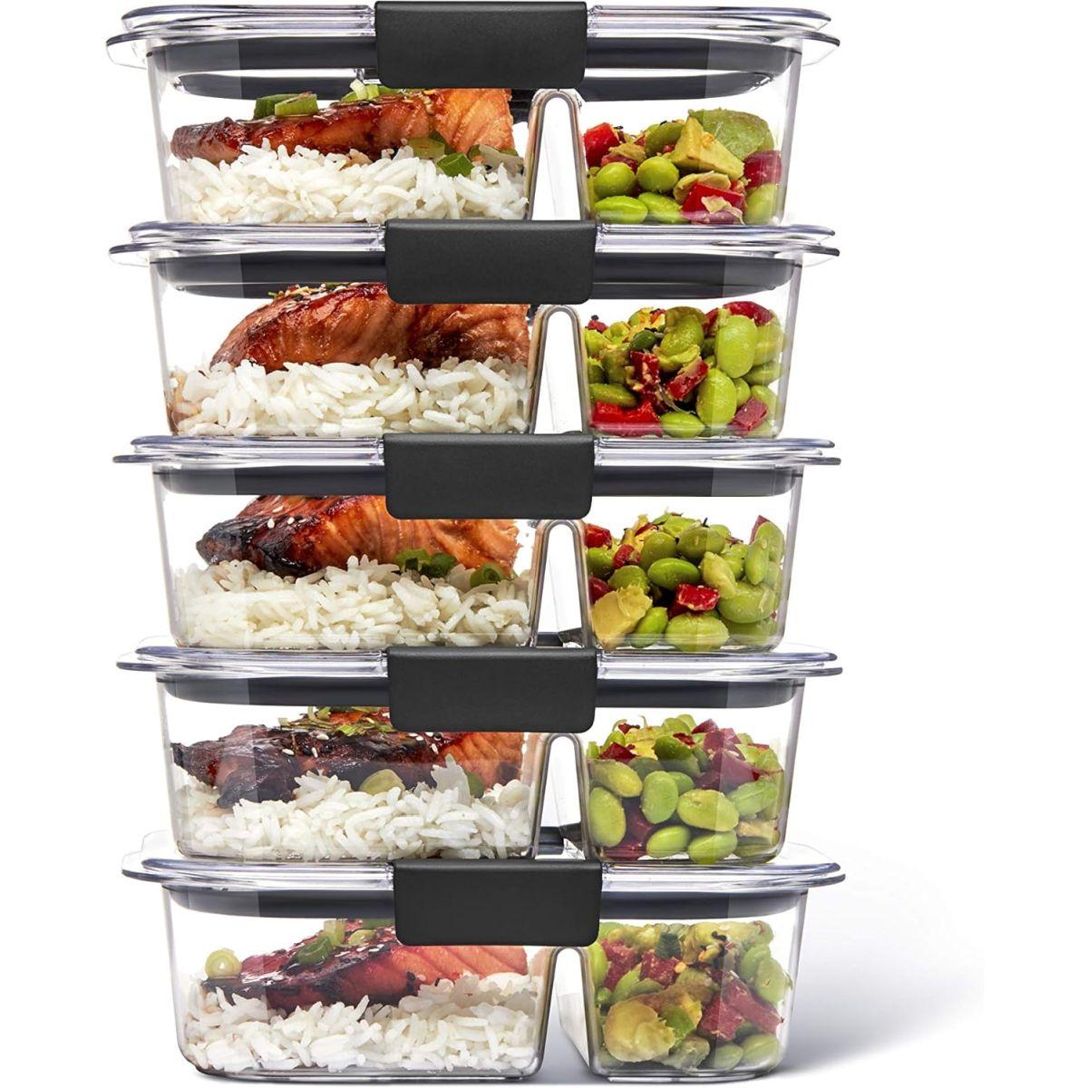 ラバーメイド(Rubbermaid)BRILLIANCE 675ML 仕切タイプ 5個セット 2142280