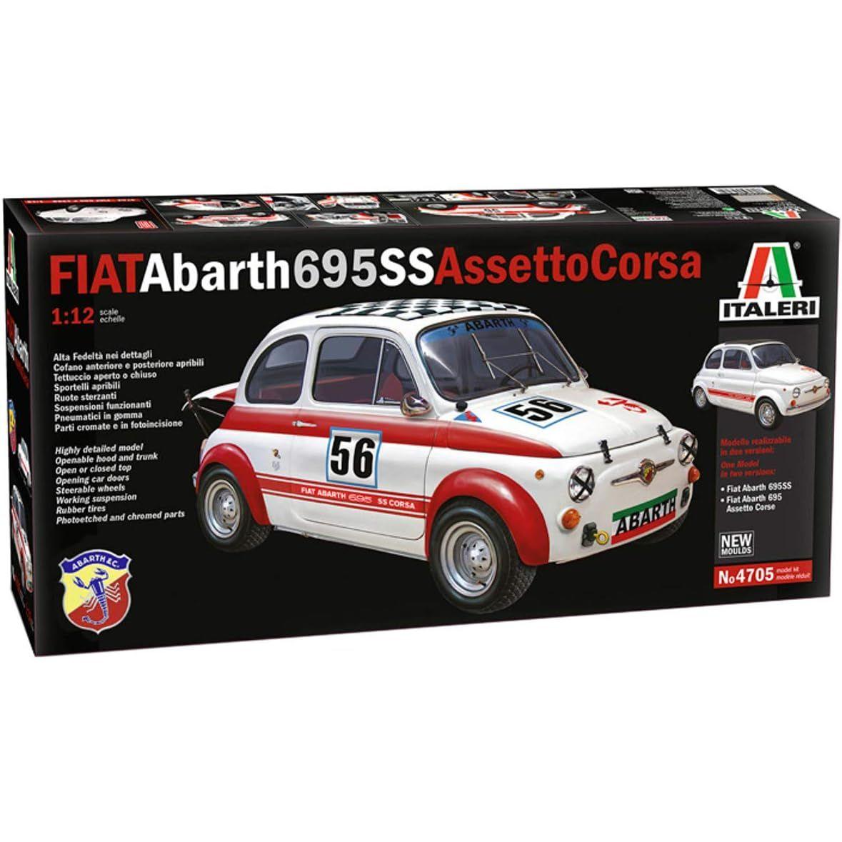 タミヤ イタレリ 1/12 クラシックカーシリーズ No.4705 フィアット アバルト 695SS/アセットコルサ プラモデル 37705