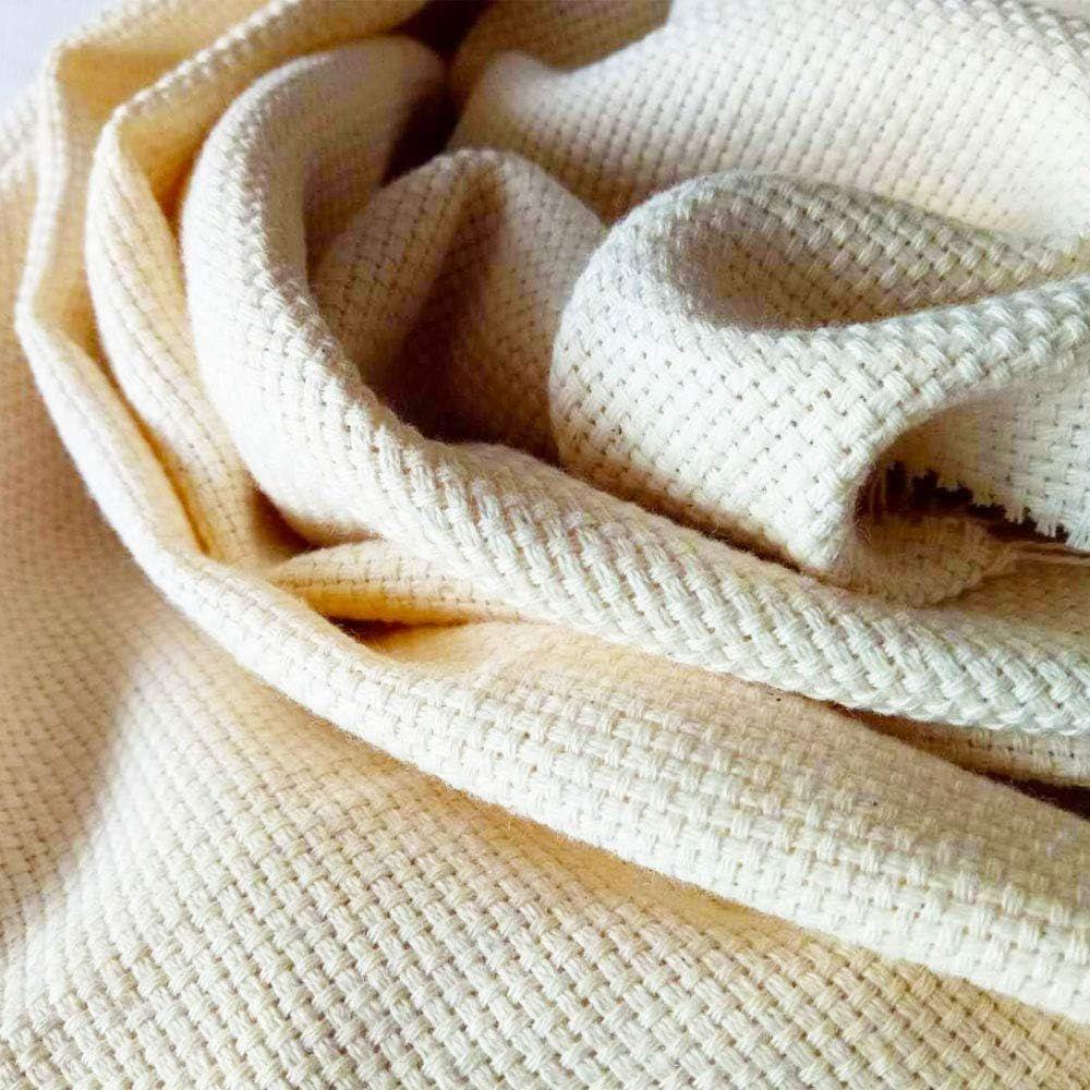 Wool Queen 長さ2ヤード 幅1ヤード モンクの布 リネンの縫製生地 ラグパンチ&ピンチニードル用