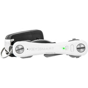 (キースマートプロ) KeySmart Pro コンパクトキーホルダー LEDライトとタイル 失くした鍵と電話をGPSで追跡するスマートテクノロジー 鍵2~10本 ホワイト