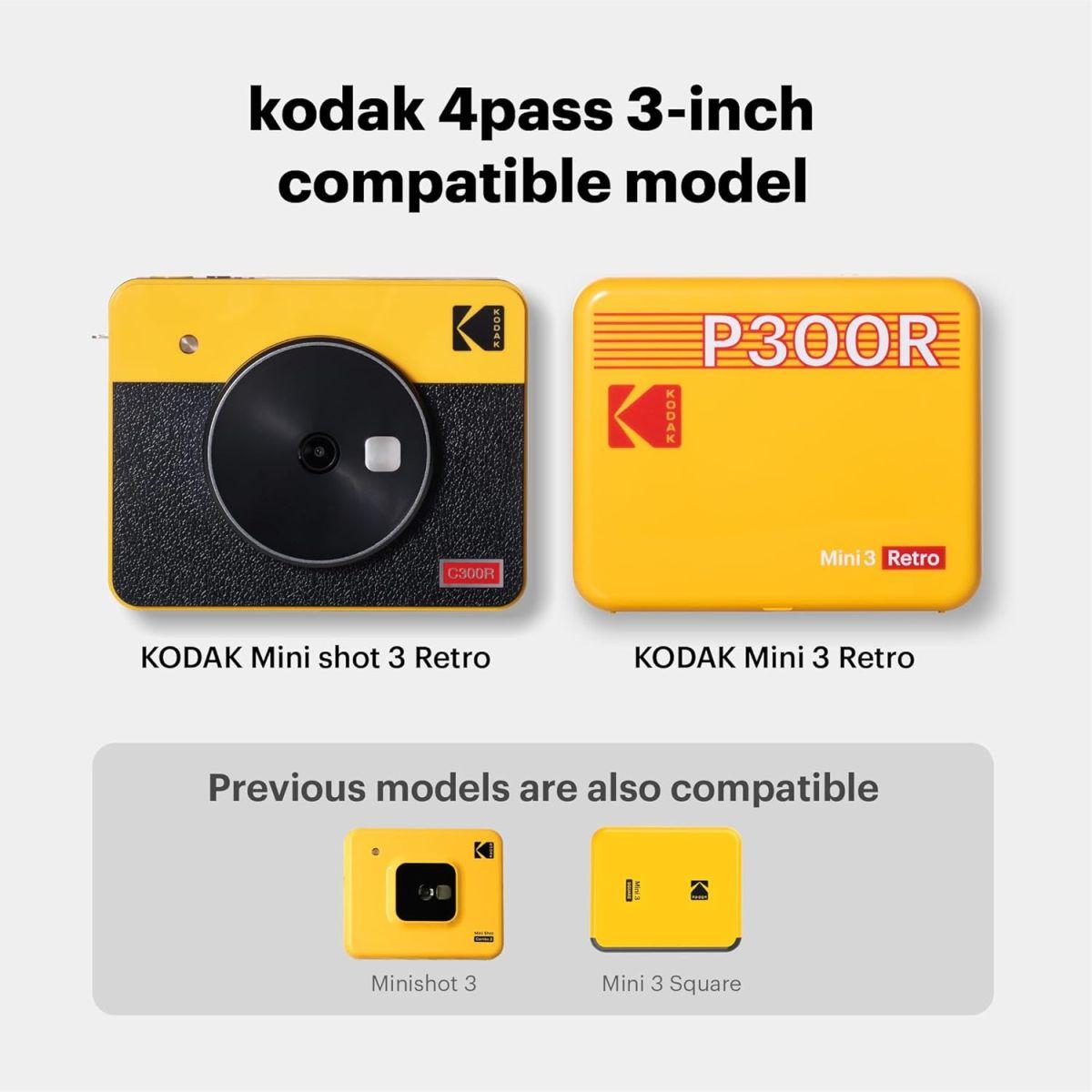 コダック4PASSフィルムカートリッジ(5,3x8,6cm) コダックミニ2レトロ&ミニショット2レトロ用60枚