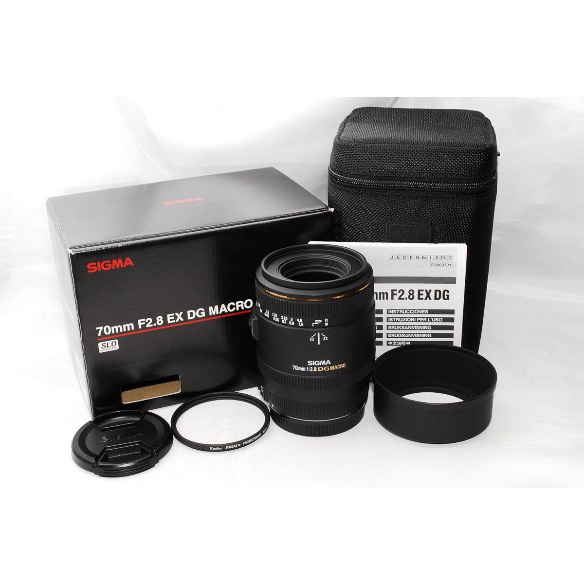 SIGMA 単焦点マクロレンズ MACRO 70mm F2.8 EX DG キヤノン用 フルサイズ対応