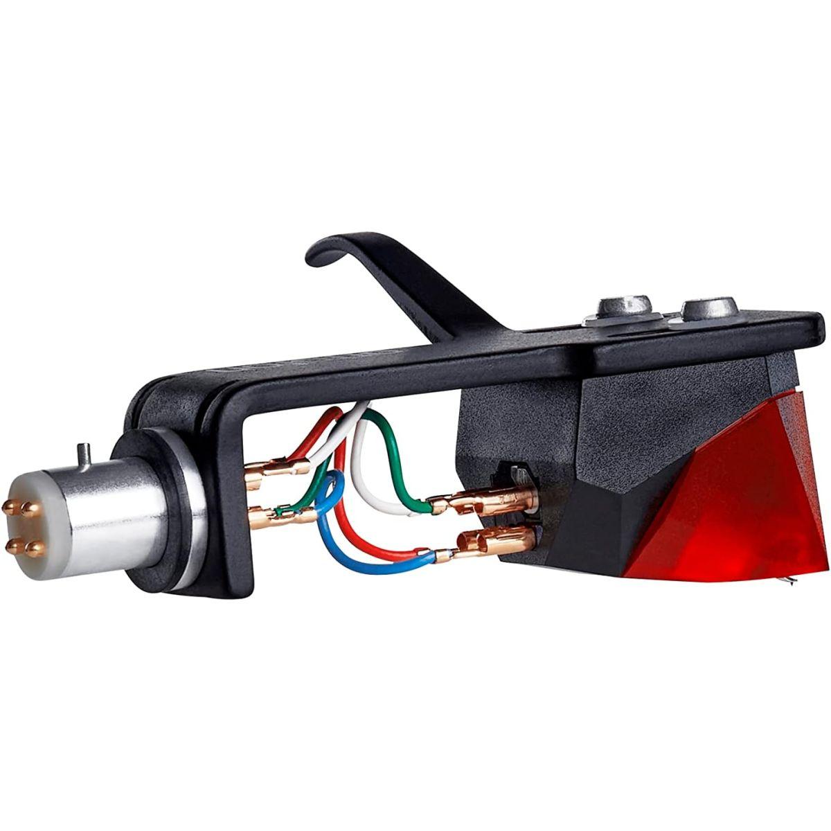 Ortofon (オルトフォン) 2M レッド 取り付け済み - 2M レッド ピックアップ SH-4 ブラックヘッドシェルに取り付け | S字型トーンアームに簡単に取り付け | レッド/ブラック
