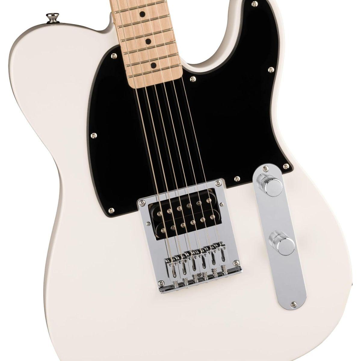 Squier by Fender スクワイヤー エレキギター Squier Sonic? Esquire? H, Maple Fingerboard, Black Pickguard, Arctic White ソフトケース付き