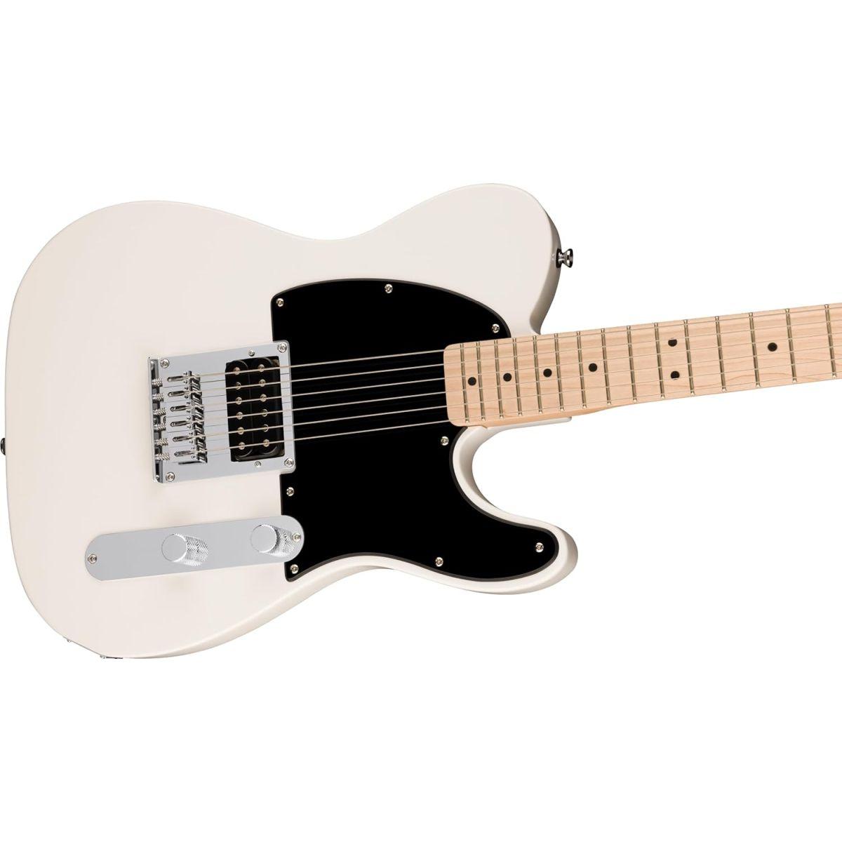 Squier by Fender スクワイヤー エレキギター Squier Sonic? Esquire? H, Maple Fingerboard, Black Pickguard, Arctic White ソフトケース付き