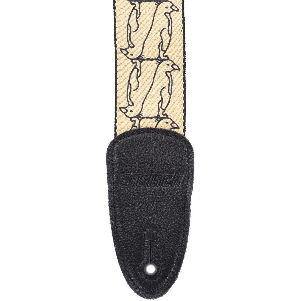 GRETSCH Double Penguins Strap Gold/Black ギターストラップ グレッチ