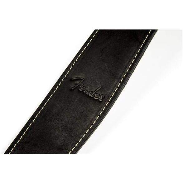 Fender フェンダー ストラップ BALL GLOVE LEATHER STRAP, BLK