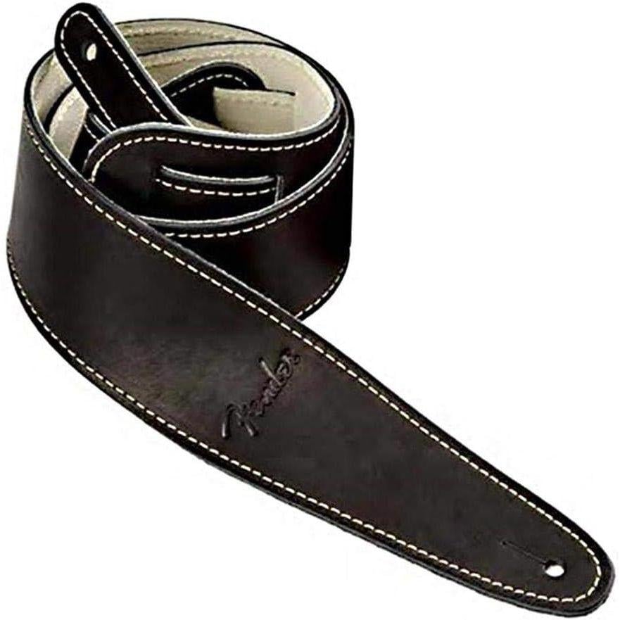 Fender フェンダー ストラップ BALL GLOVE LEATHER STRAP, BLK