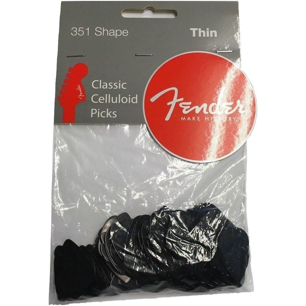 Fender ピック 351 SHAPE CLASSIC PICKS -144 COUNT,HEAVY BLACK