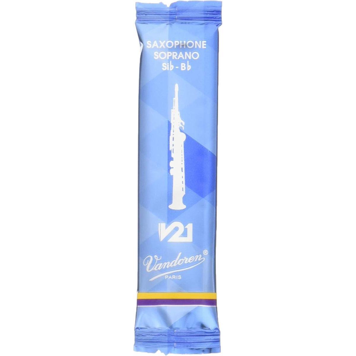 バンドーレン Vandoren ソプラノサクソフォンリード V21硬さ : 4 (10枚入り)