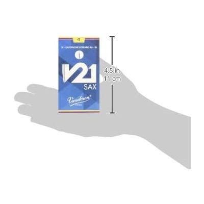バンドーレン Vandoren ソプラノサクソフォンリード V21硬さ : 4 (10枚入り)