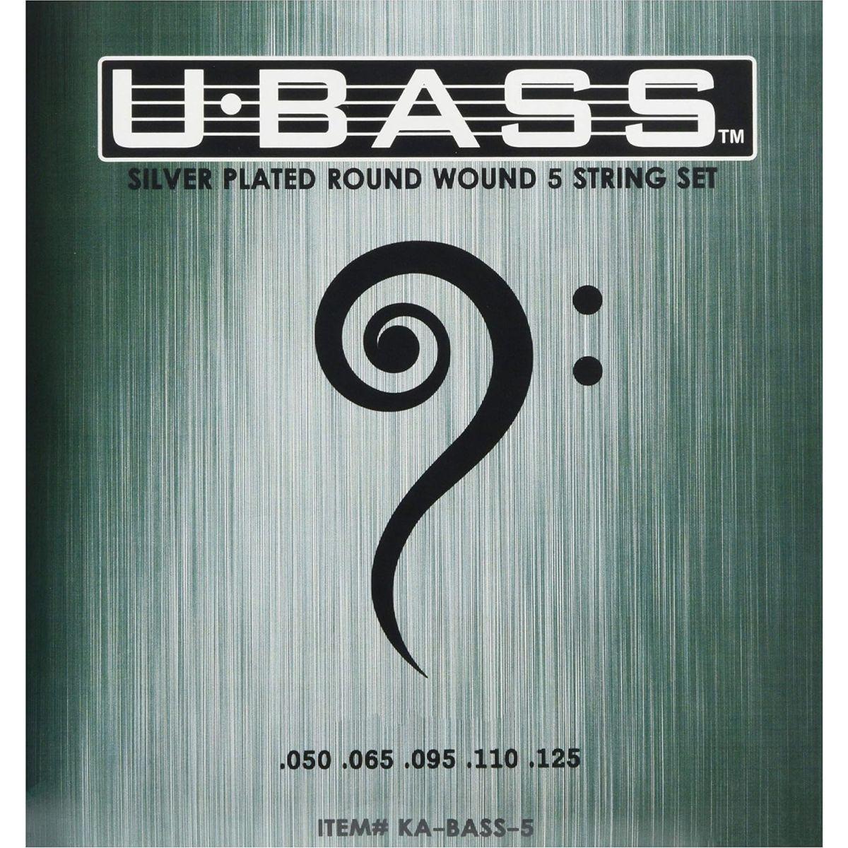 KALA カラ ウクレレベース(U・BASS)弦 Silver Plated Round Wound 5弦 KA-BASS-5