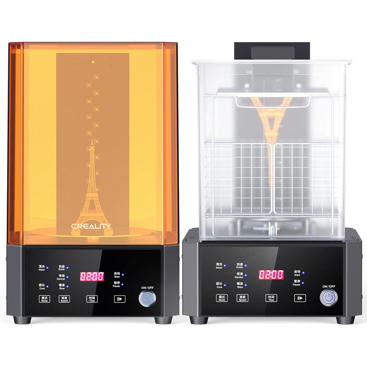 Creality(クリアリティ) 洗浄&硬化 UW-01 2イン1マシン Creality 樹脂 3Dプリンター用 UV硬化ロータリーボックスバケツ LCD/DLP/SLA用 サイズ7.42x6x7.8インチ