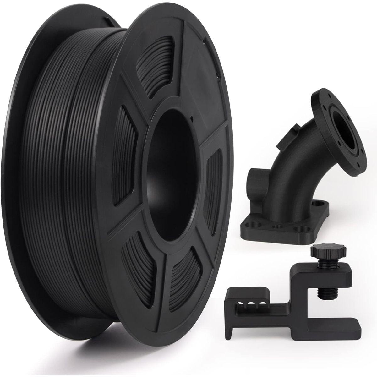 3D PLAカーボンファイバープリンターフィラメント 1.75mm +/- 0.02mm 寸法精度3Dプリンターフィラメント 1KG スプールフィラメント ほとんどの3Dプリンターに対応