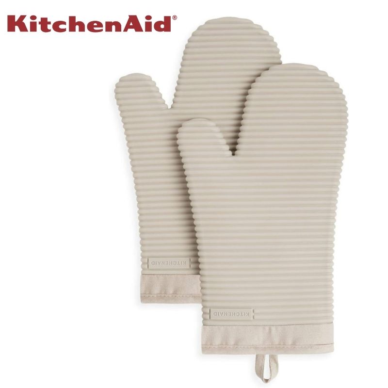 KitchenAid キッチンエイド シリコン オーブンミトン 2枚セット 耐熱500°F 滑り止め 防水 キッチン手袋 ミトン 鍋つかみ