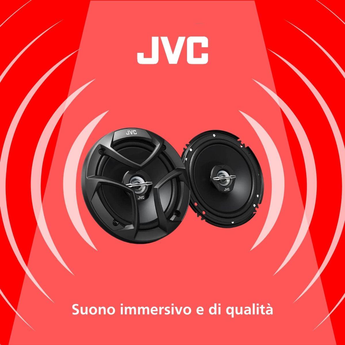 JVC CS-J620 300W 6.5 CS Series 2-Way Coaxial Car Speakers, Set of 2 by JVC
