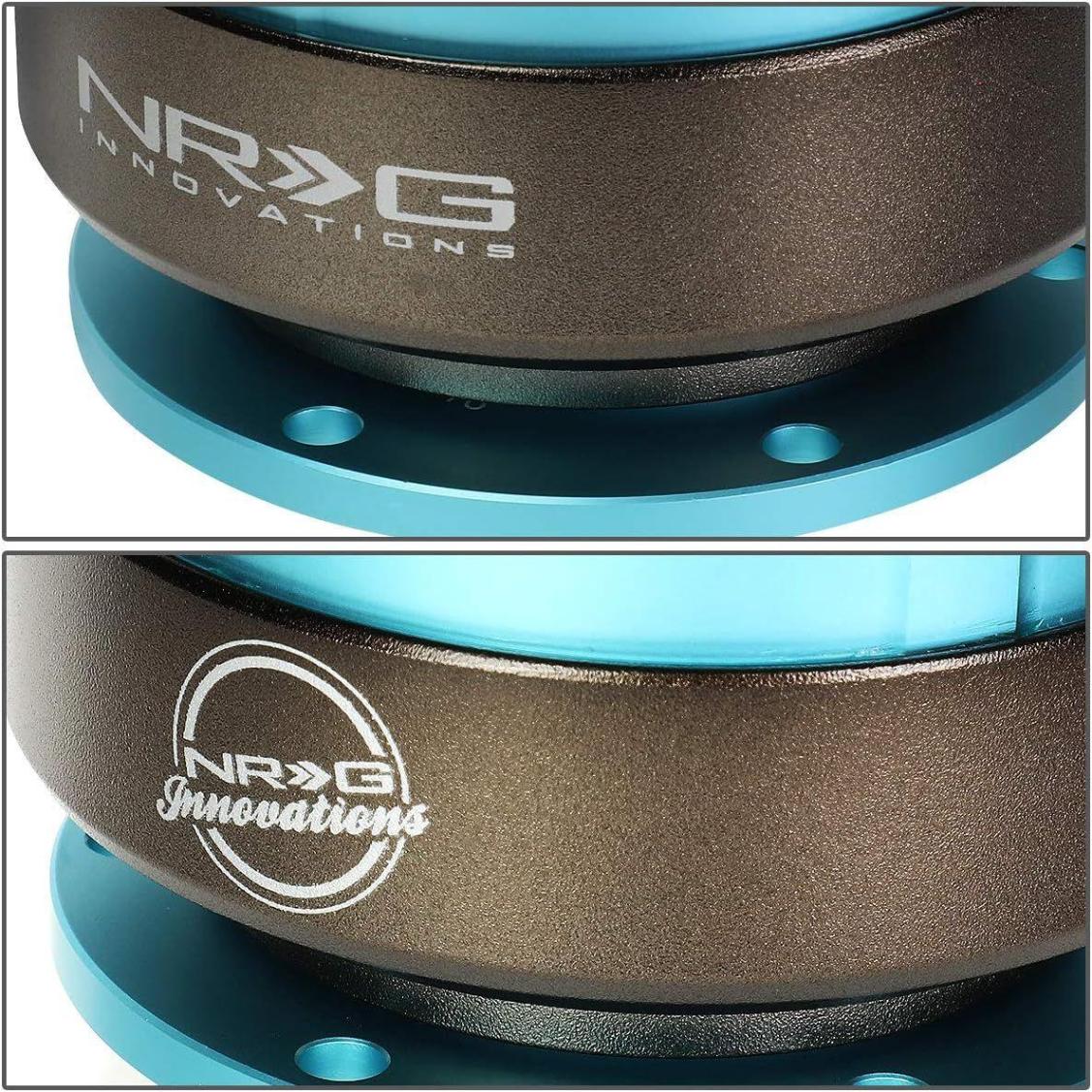 NRG Innovations (エヌアールジーイノベーションズ) SRK-200BK-TI ステアリングホイール クイックリリースアダプター Gen 2.0 ミンティフレッシュボディ/チタンリング