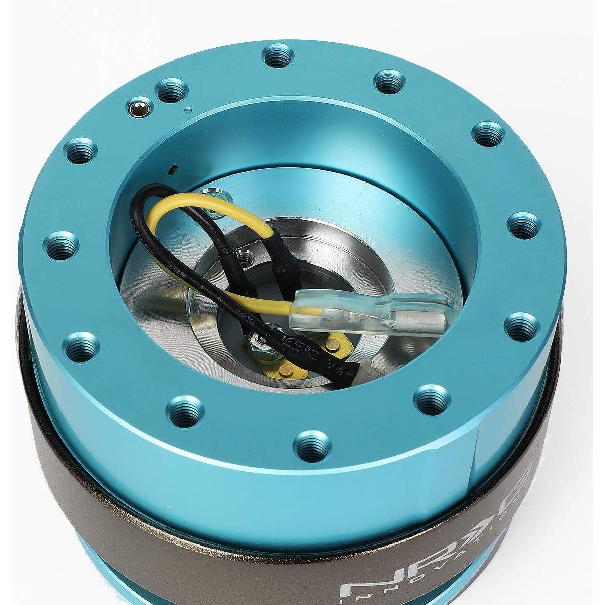NRG Innovations (エヌアールジーイノベーションズ) SRK-200BK-TI ステアリングホイール クイックリリースアダプター Gen 2.0 ミンティフレッシュボディ/チタンリング