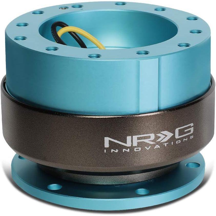 NRG Innovations (エヌアールジーイノベーションズ) SRK-200BK-TI ステアリングホイール クイックリリースアダプター Gen 2.0 ミンティフレッシュボディ/チタンリング