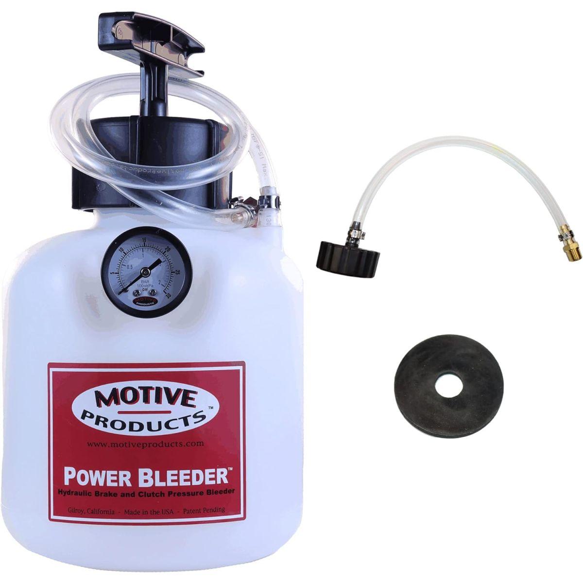 Motive Products 0100 ヨーロピアンパワーブリーダー 2クォートタンク ホースとアダプター付き