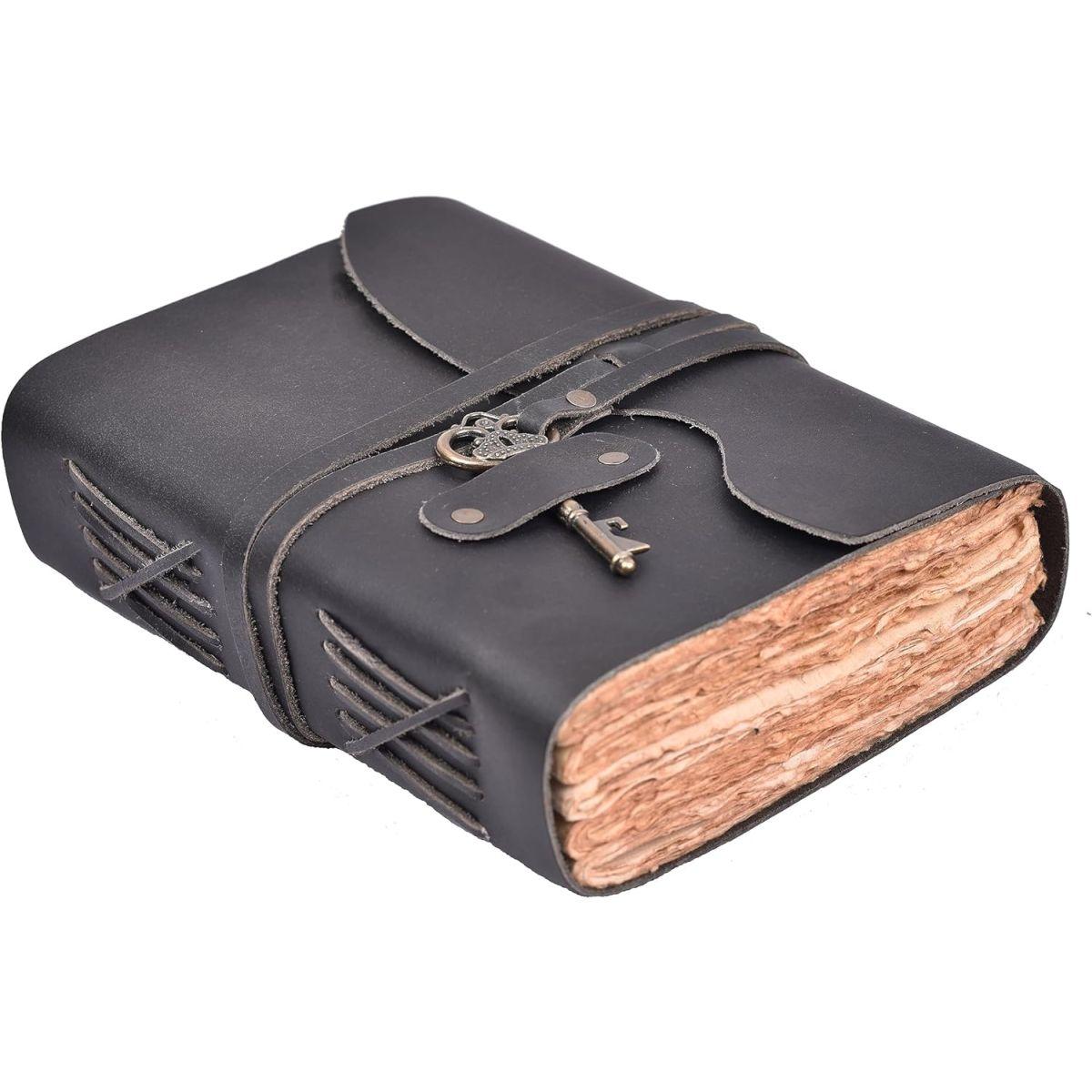 LEATHER VILLAGE ヴィンテージレザージャーナル - ヴィンテージレザー綴じジャーナル レディース メンズ ? ハンドメイド
