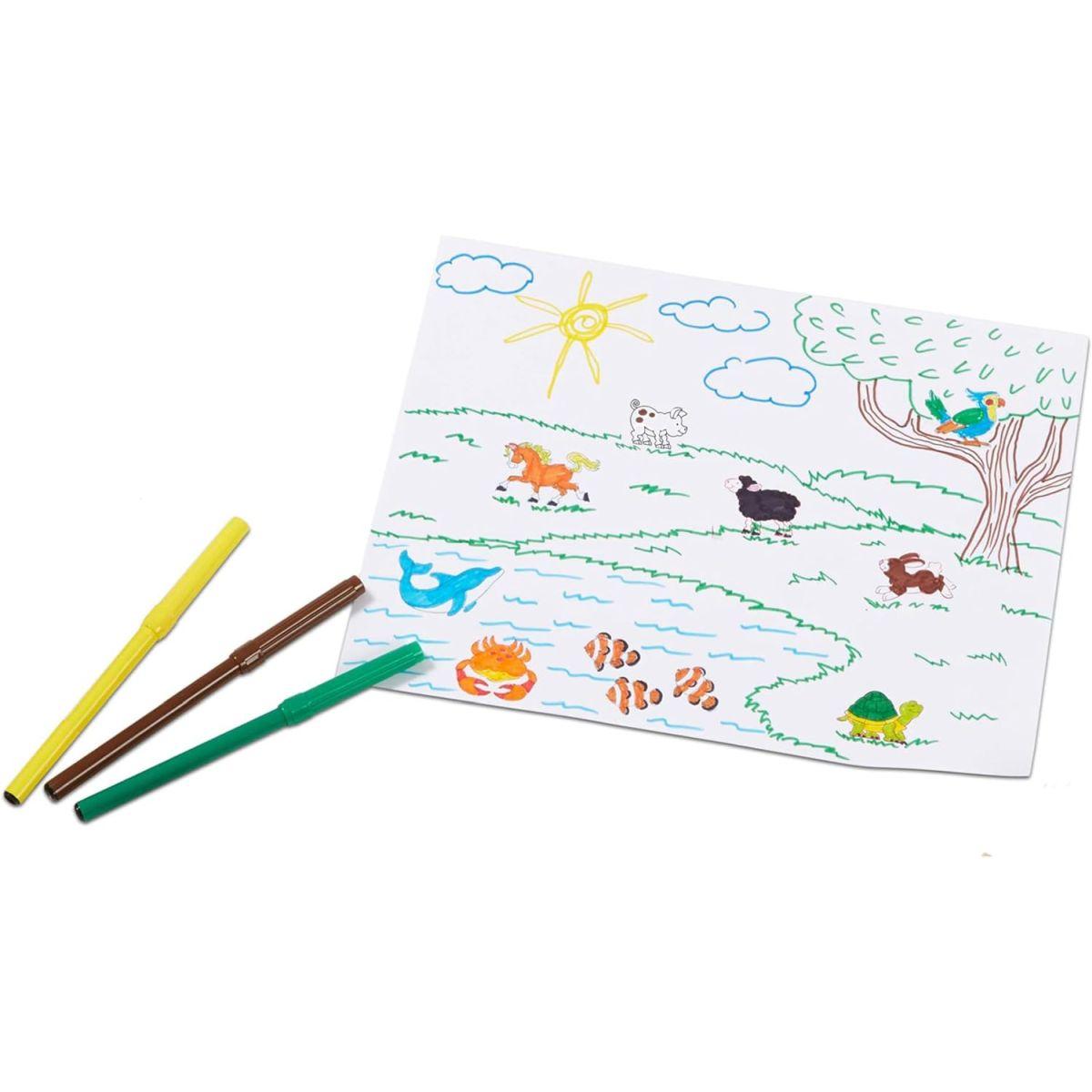 メリッサ&ダグ (Melissa&Doug) 木製 スタンプセット アニマル デラックス 2394