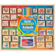 メリッサ&ダグ (Melissa&Doug) 木製 スタンプセット アニマル デラックス 2394