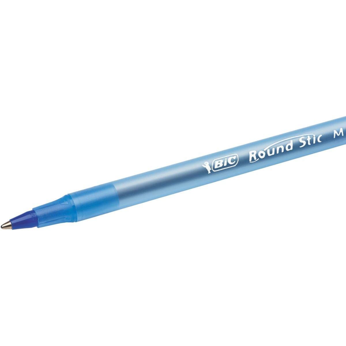 BIC ラウンドスティック エクストラライフボールペン 中字 (1.0mm) ブルー 60本入り (GSM609-ブルー) 1パック