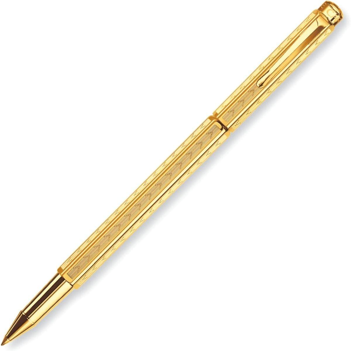 CARAN D'ACHE カランダッシュ ボールペン 水性 エクリドール シェブロン ゴールド 0838-208 正規輸入品