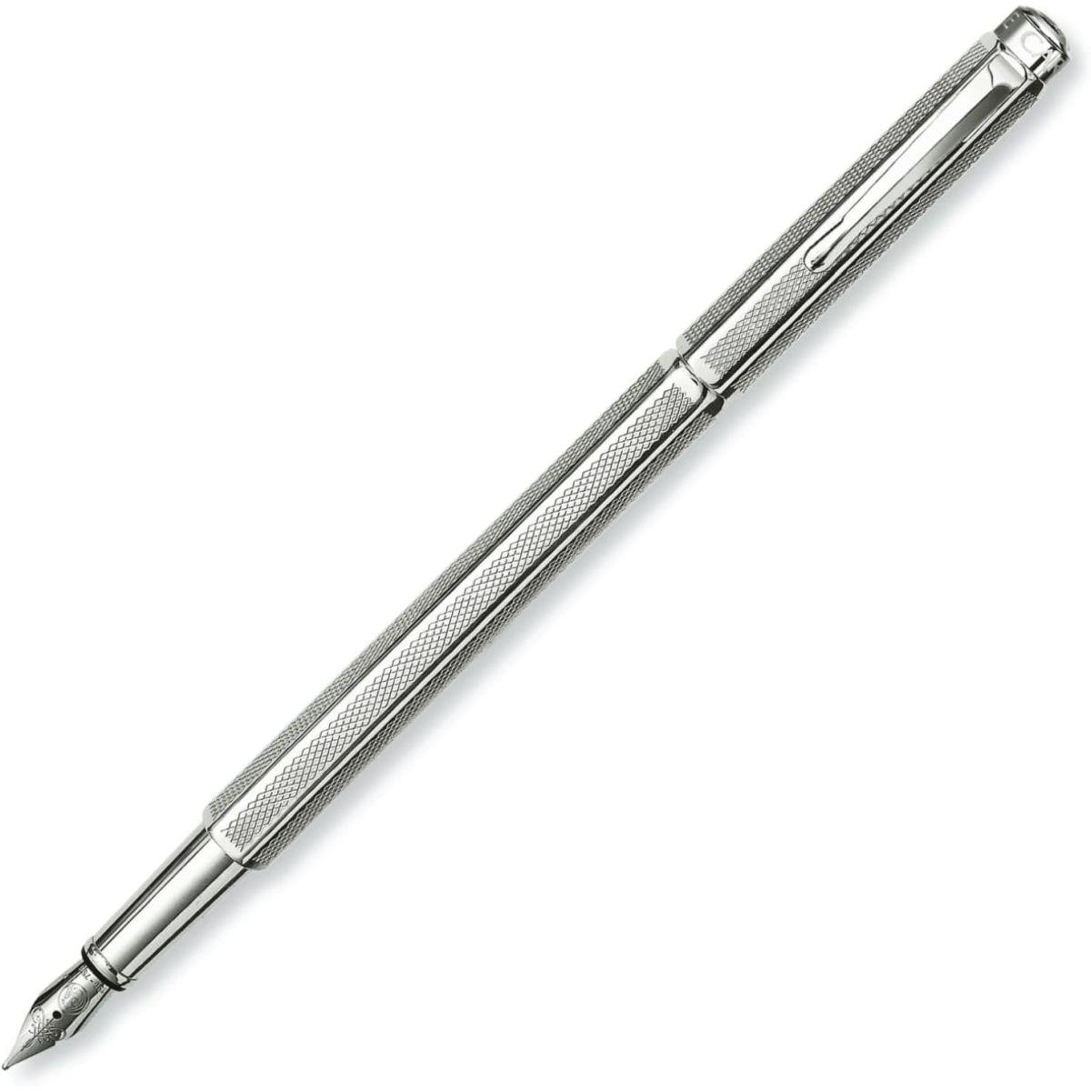 CARAN D'ACHE カランダッシュ 万年筆 M 中字 エクリドール レトロ シルバー 0958-485 正規輸入品