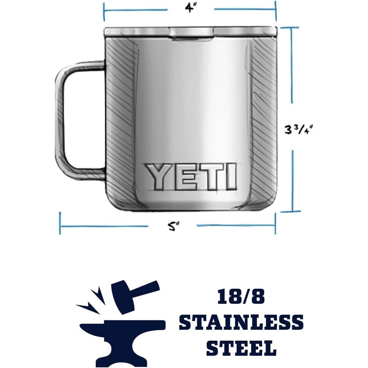 YETI Rambler 14oz(414ml)マグ (ハイランドオリーブ)
