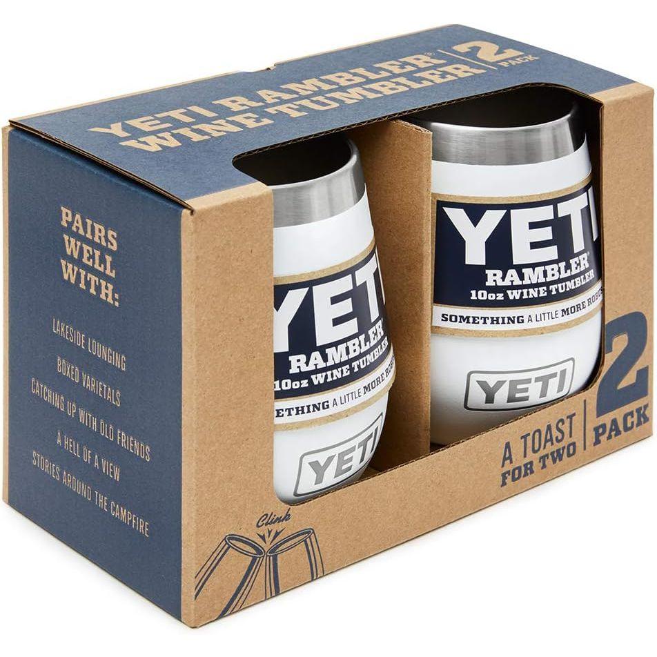 YETI ランブラー 10オンス ワインタンブラー、真空保温、ステンレススチール、2点セット