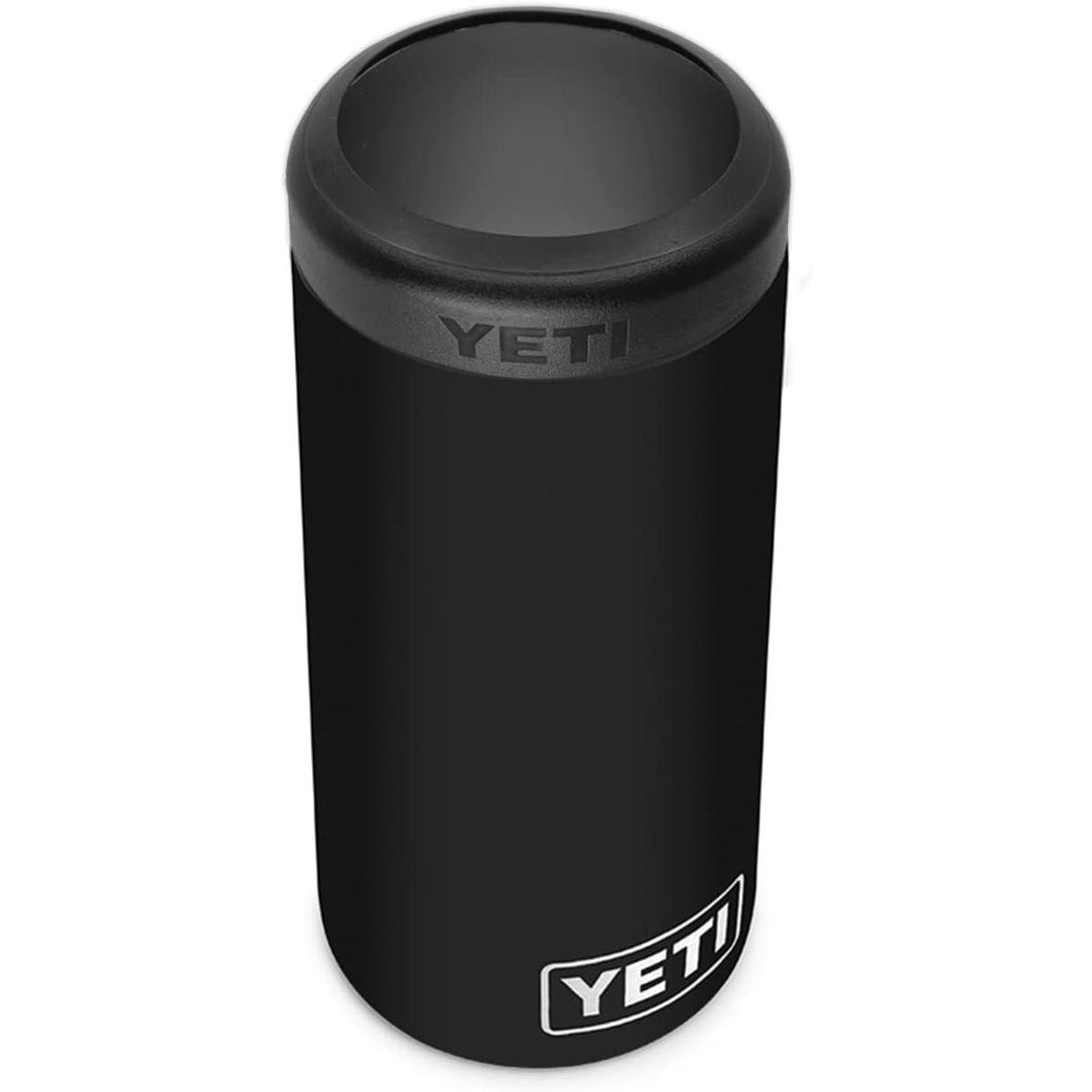 YETI (イエティ) Rambler 12オンス コルスタースリム缶断熱材 スリムハードセルツァー缶用 ブラック (中身は含まれません)。