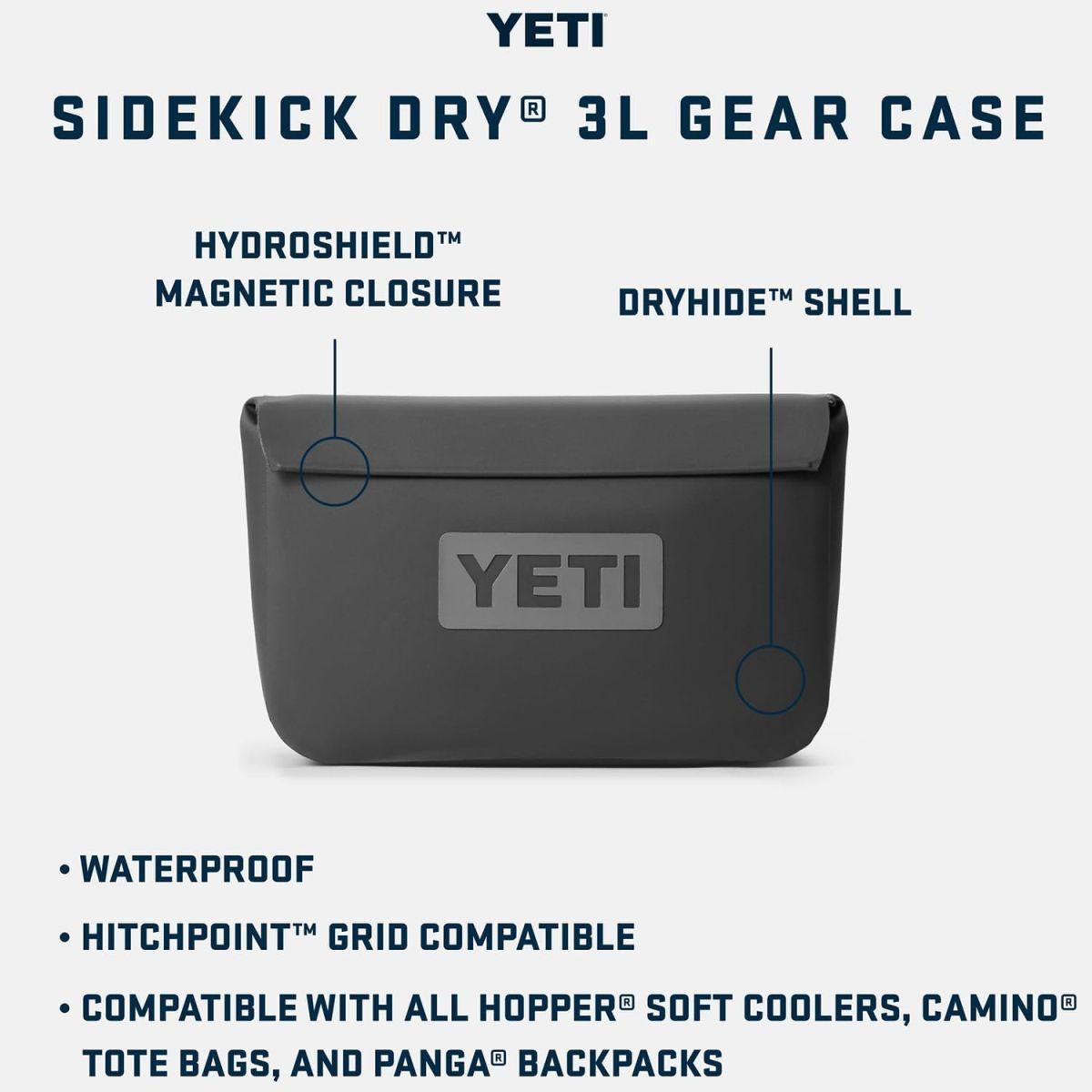 YETI サイドキックドライ 3L ギアケース ブラック