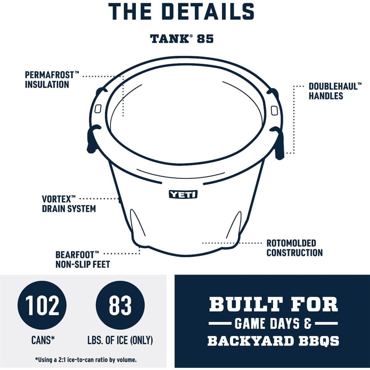 YETI TANK 85 Bucket Cooler