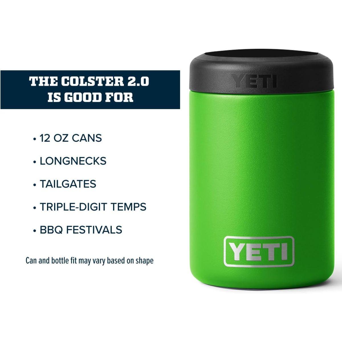 YETI (イエティ) Rambler 12オンス コルスター缶断熱材 標準サイズの缶用 キャノピーグリーン (中身は含まれません)。