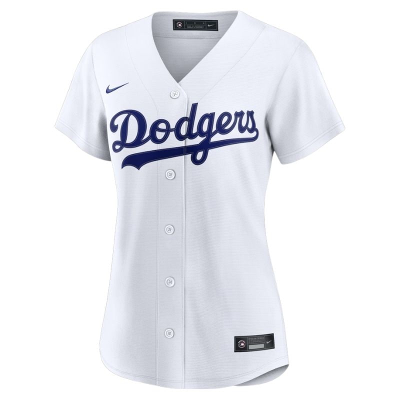 ドジャース オリジナル ユニフォーム 名入れ 大人用 女性 Los Angeles Dodgers Nike ナイキ カスタマイズ ホワイト