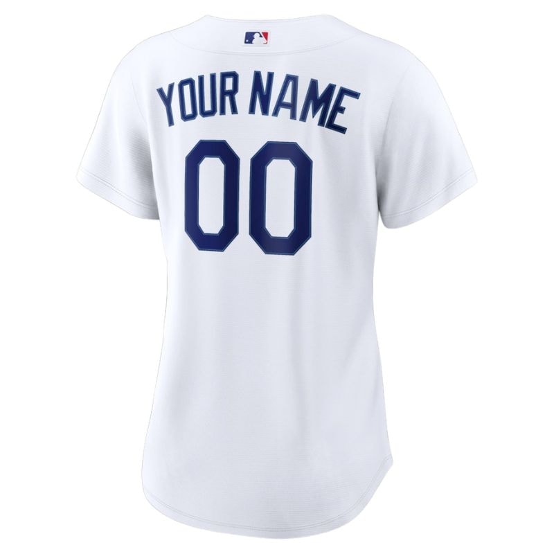 ドジャース オリジナル ユニフォーム 名入れ 大人用 女性 Los Angeles Dodgers Nike ナイキ カスタマイズ ホワイト