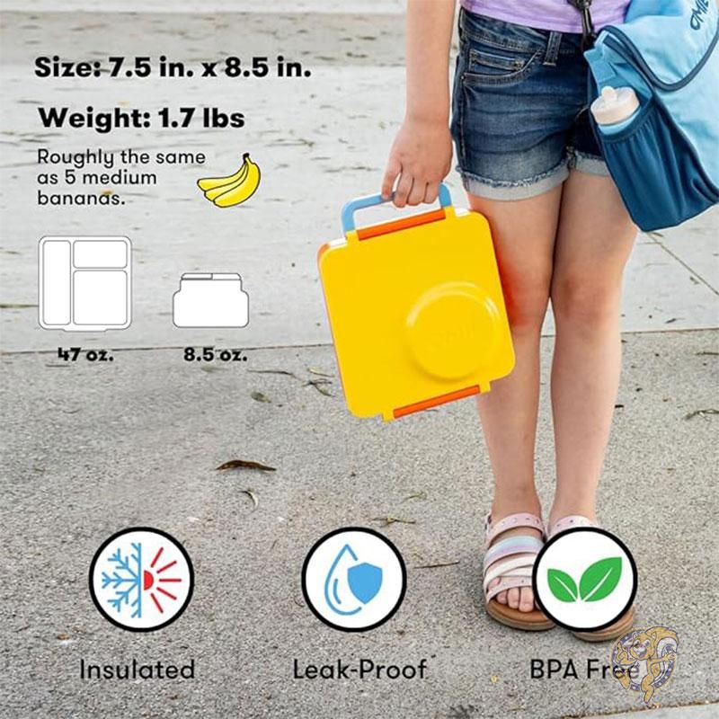 Omie Box 子供用 弁当箱 保温 ランチボックス 漏れ防止 魔法瓶フードジャ ー付き キッズ Omie弁当箱