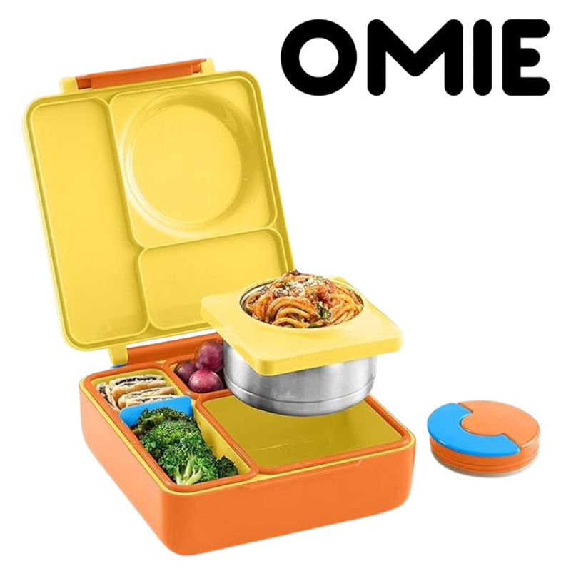 Omie Box 子供用 弁当箱 保温 ランチボックス 漏れ防止 魔法瓶フードジャ ー付き キッズ Omie弁当箱