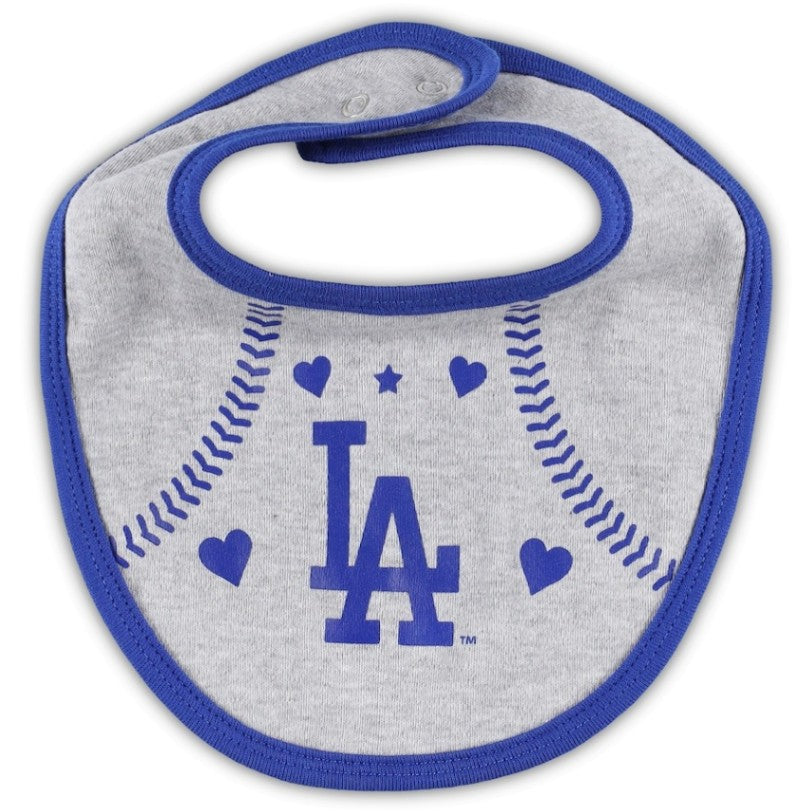 ロサンゼルスドジャース ベビー服 3点セット Los Angeles Dodgers 新生児&幼児 出産の祝いに MLB公式