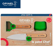 OPINEL LE PEITI CHEF KNIFE/PEELER SET キッチン3点セット グリーン