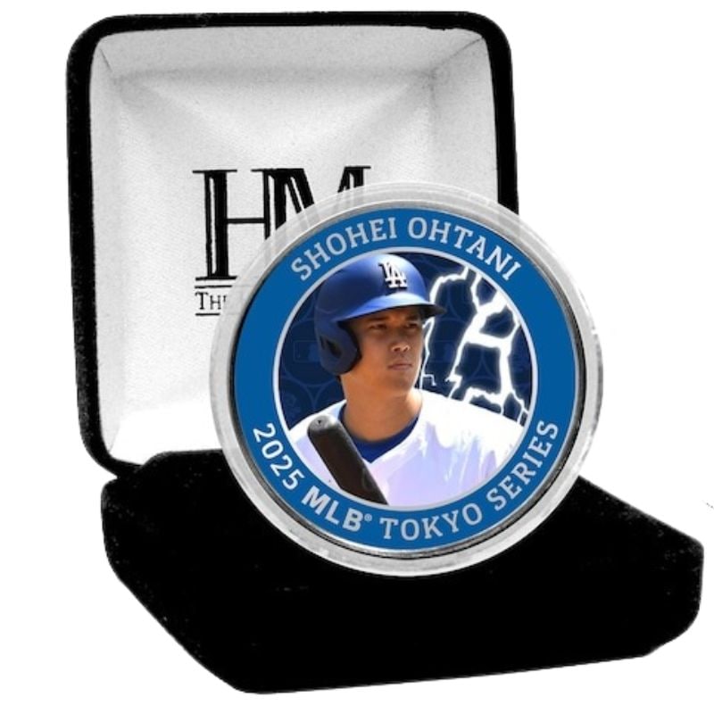 大谷翔平 記念コイン ドジャース東京ドーム 開幕戦 2025 大谷選手 × MLBワールドツアー東京シリーズ 限定シルバーミントコイン MLB World Tour Tokyo Series