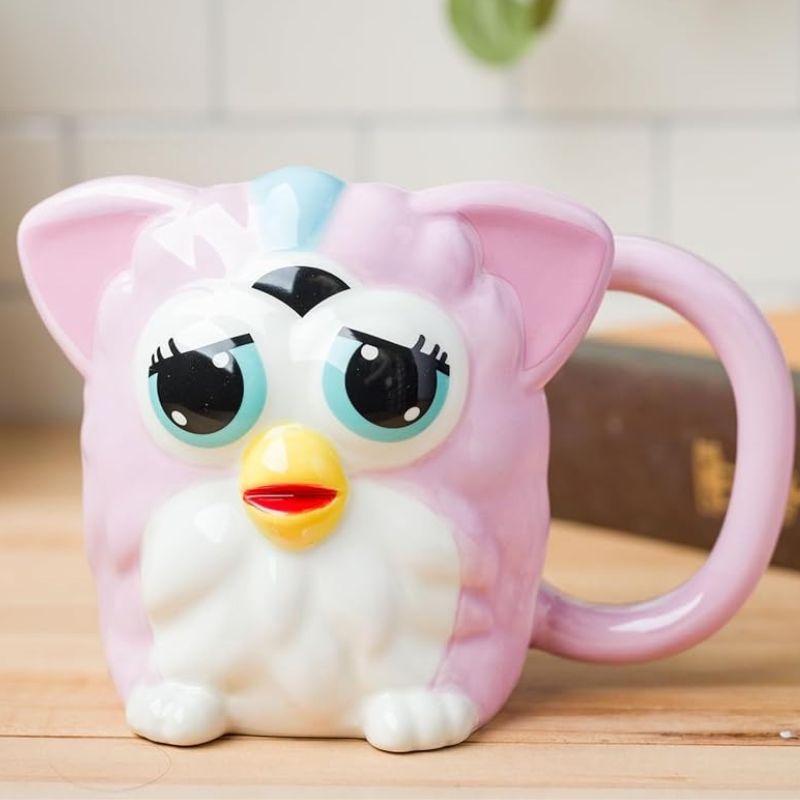 ファービー Furby ピンクのマグカップ Hasbro ハズブロ公認 Silver Buffalo
