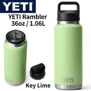イエティ YETI Rambler 36oz 1.06L ステンレス 保温保冷 真空断熱 チャグキャップ付き Key Lime キーライム 送料無料