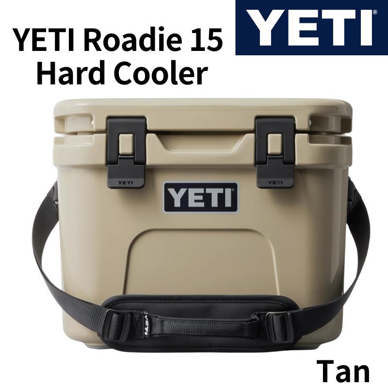YETI ローディー15 クーラーボックス ハードクーラー ショルダーストラップ付 Roadie 15 Hard Cooler ★ TAN タン ★