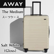AWAY スーツケース キャリーケース The Medium 大きめサイズ ★Salt White (Gloss)/ ソルトホワイト(グロス)★ 軽量 トランク