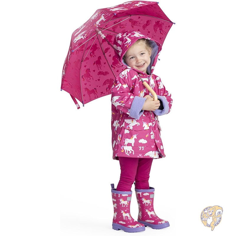 ガールズプリント傘 レインボーユニコーン 雨具 UM0UNCO008 Hatley ハットリー