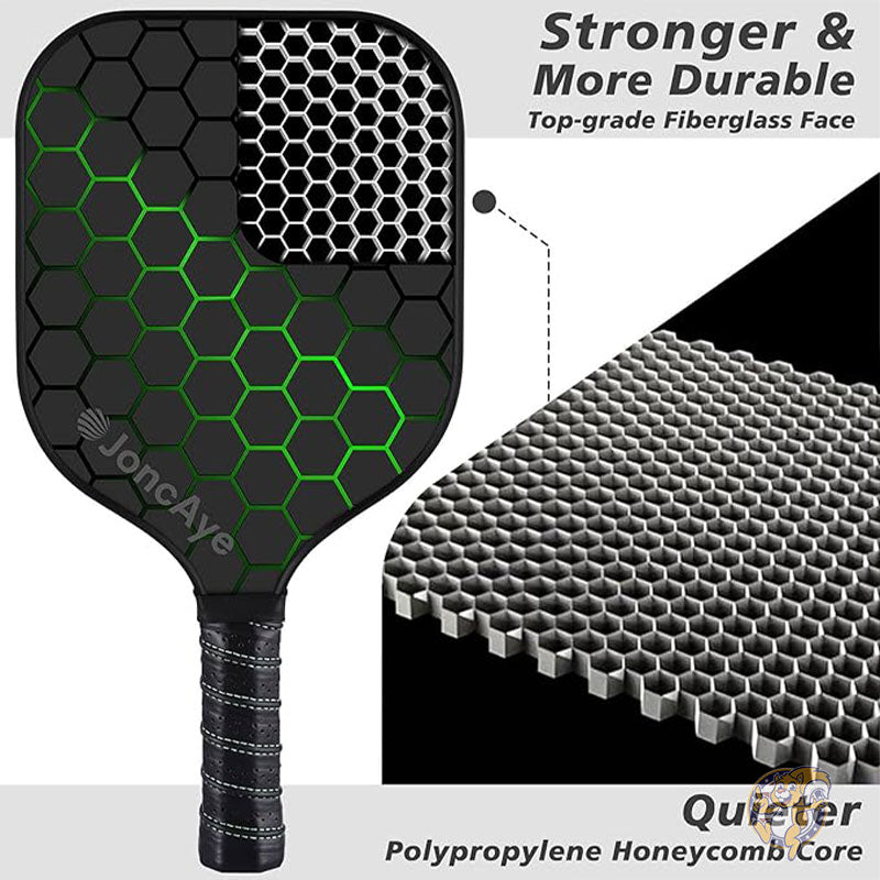 ピックルボール パドル ラケットセット ボール付き USAPA 承認 スポーツ FG-HEX-4PK JoncAye ジョンカイ